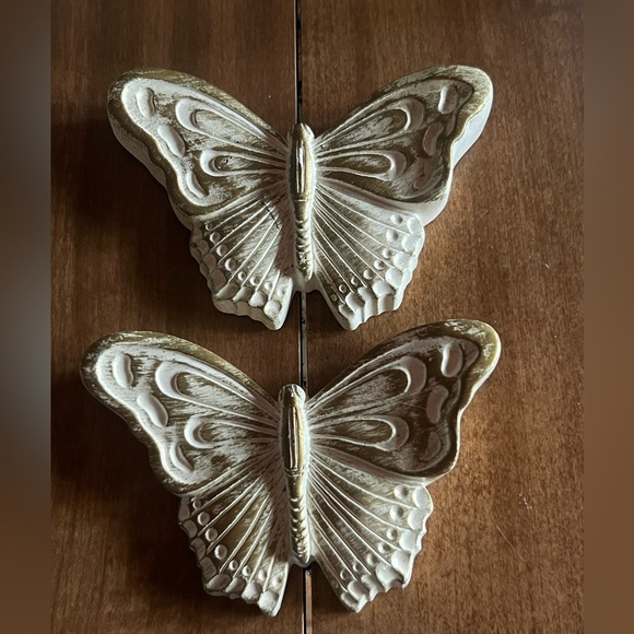 Miller Studio Other - VTG 1983 Miller Studio Chalkware Butterfly pair Plaques Wall decor/hanging